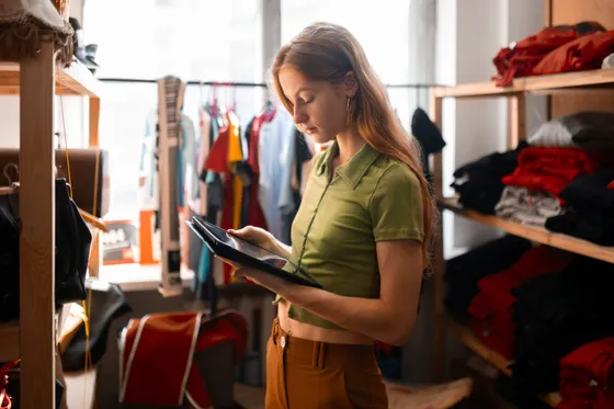 Boutique aménagée conforme aux normes ERP